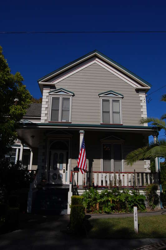 Built in 1880. 1206 Main Street. Santa Clara, California, USA
