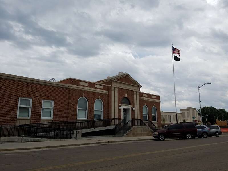The US Post Office (1932) in Caldwell, Idaho, one of many federal buildings attributed to James A. Wetmore.