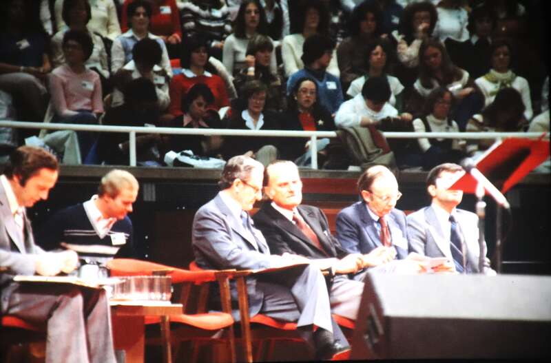 Urbana 79 IVCF Missionary Conference, University of Illinois Campus, Urbana-Champaign, Illinois. Complete indexed photo collection at WorldHistoryPics.com.