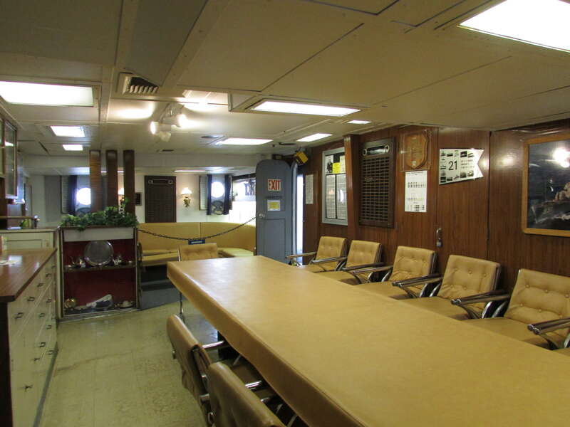 Wardroom of the U.S.S. Turner Joy (DD-951), a museum ship in Bremerton, Washington.