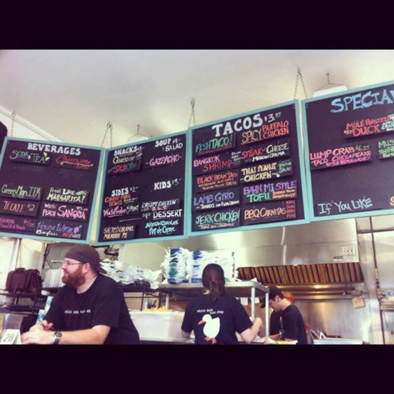 White Duck Taco Shop Asheville -  Yes, I ordered duck!