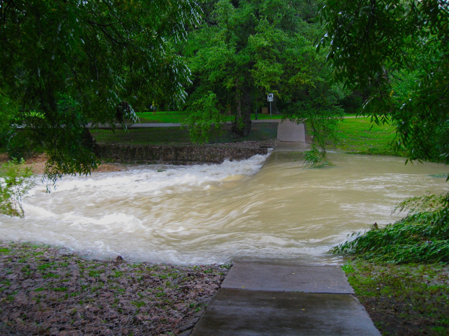 Shoal Creek with about 4.5 inches of rain. 10/13/2013
