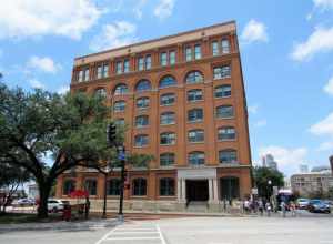 The Texas School Book Depository building in Dallas, Texas.