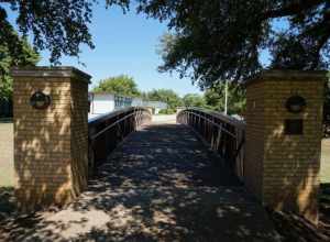 Festival Bridge in Denton, Texas (United States).