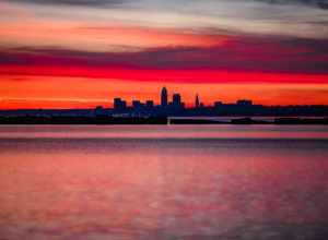 Downtown Cleveland, central business district of Cleveland, Ohio, USA