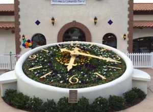 Floral Clock in Camarillo, CA, which was dedicated to the owner, Mr. David Pick.