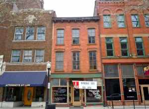 Building in the Landing Historic District on the NRHP since September 16, 1993. The historic district is roughly bounded by Calhoun, Harrison, Dock, and Pearl Sts., and the alley between Columbia and Main Sts., in Fort Wayne, Allen County, Indiana.