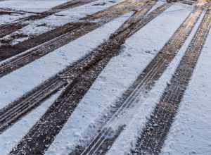 Tire tracks in fresh snow and ice at Land of Memories Park in Mankato, Minnesota, in winter.
--
Copyright © 2018 Tony Webster.
Email: tony@tonywebster.com 

Phone: +1 202-930-9200