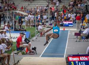 Photos from the 2018 national track and field championship, held at Drake Stadium in Des Moines, Iowa – long jump