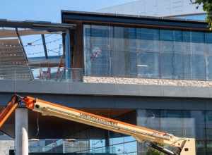 Chase Center during construction in July 2019