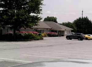 The baseball clubhouse at Municipal Stadium, Hagerstown, Maryland, USA