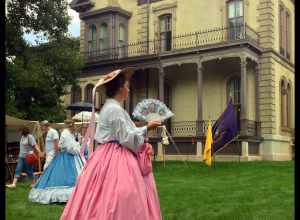 Civil War Days at the historic David Davis Mansion in Bloomington, Illinois.