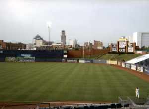 Durham skyline from Durham Bulls stadium