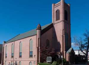 First Baptist Church is a historic church at located 200-228 N. Main Street in Fall River, Massachusetts. The church was built in 1850.