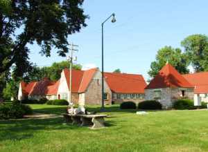 Normandy Village at the former Illinois Soldiers and Sailors Home. The 'cottages' of the village were a post-war orphanage.