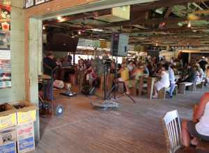 Live music is one of the many great features of the oldest dance hall in Texas. As you can see Gruene is a very busy place. This was taken on a Sunday afternoon.