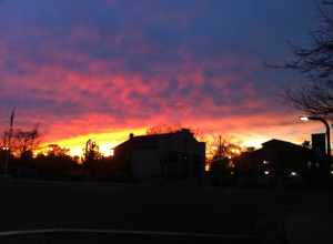 Late December Sunset In Rocklin California