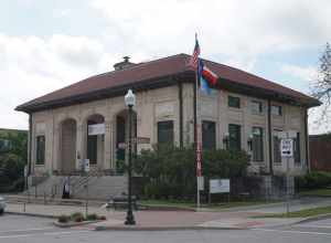 The Historic U.S. Post Office, currently the Collin County Historical Society and Museum, in McKinney, Texas (United States).