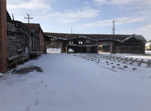 Photo from inside the former H. E. Ketcham Lumber Building in Muskogee OK during a respite in the w:en:February 13–17, 2021 North American winter storm. Photo taken from the East.