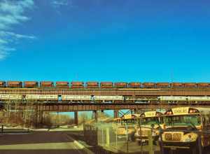 Ore Cars and School Buses, Duluth