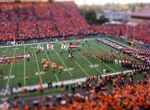 Oregon State University Football Game Tilt-Shift Miniature