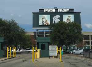 Spartan Stadium (formerly College Field, Macklin Field and Macklin Stadium) opened in 1923 in East Lansing, Michigan, United States. It is primarily used for football, and is the home field of the Michigan State University Spartans. After the