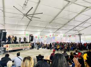 Fiestas Patrias celebration at Courthouse Square in Redwood City, California. The event take place from 4pm to 8pm on September 18, 2022.