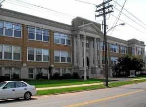The former West Haven High School (aka the Giannotti Junior High School), West Haven, Connecticut.