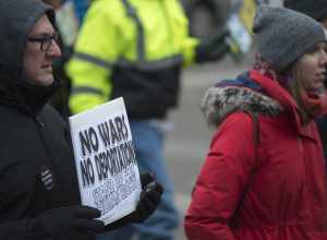 Minneapolis, Minnesota
December 10, 2017
Around 200 people gathered in Powderhorn Park on International Human Rights Day and then marched down Lake Street. The protesters called for the end of human rights abuses in Palestine, Israel, Syria,