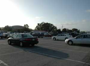 Sunset over Maker Faire 2008, San Mateo