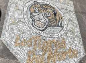 Mosaic Tribute to Los Tigres del Norte at Mexican Heritage Plaza, San Jose