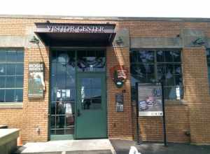 The entrance to the Rosie the Riveter National Historic Park visitor center in Richmond, California. Photo by Jim Heaphy.