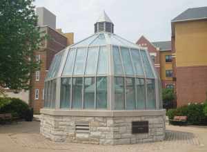 The Neumann Lighted Dome in Youmans Park in Waukesha, Wisconsin (United States).