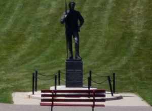 Stave church, located in the Scandinavian Heritage Park in Minot, North Dakota, USA.