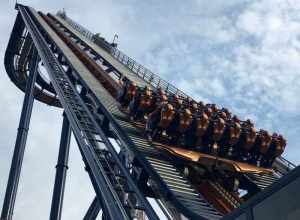 Valravn first hill at Cedar Point in Sandusky, Ohio.