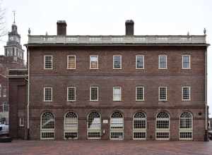 Northern facade of Market House in Providence, Rhode Island