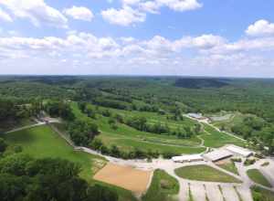 Hidden Valley Ski Resort - Summer aerial drone photograph