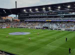 Stadium interior at Lower.com Field, the current stadium of the Columbus Crew. Picture was taken at the inaugural game against the New England Revolution on July 3, 2021. Picture was taken at section 233 of the stadium.