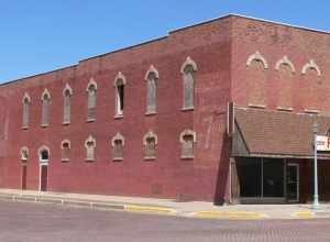 Miner Brothers Store, located on northwest corner of 3rd Avenue and North Webster Street in Red Cloud, Nebraska; the building faces Webster.  The building was constructed in 1883.  It is listed in the National Register of Historic Places; it is also