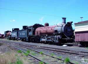 Cumbres and Toltec Scenic Railroad locomotives awaiting repair 3-5-2006