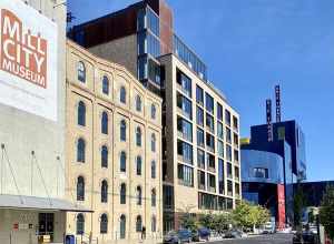 Built in 1878, this Italianate-style mill building was built as the Humboldt Flour Mill for the Bull and Newton milling company, and was later purchased by the adjacent Washburn-Crosby Mill, which renamed it the Washburn-Crosby E Mill.  The building