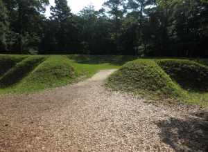 Fort Raleigh National Historic Site preserves the location of Roanoke Colony, the first English settlement in the present-day United States. The site was preserved for its national significance in relation to the founding of the first English