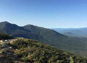 View eastbound down the Mount Washington Auto Road at about mile 5.1 (about 4740 feet above sea level) in Thompson and Meserve's Purchase Township, Coos County, New Hampshire