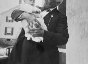1924 photograph of Alex D. Henderson III and Alexander. D. Henderson, Sr., in Suffern, New York.