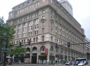 Brandeis Building in Omaha; view of Northwest corner