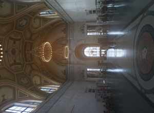 The interior of the Great Hall at the Detroit Institute of Arts in Detroit, Michigan (United States).