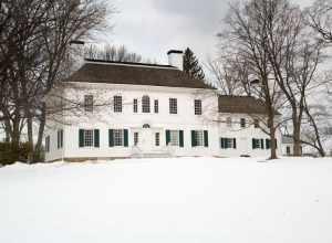 The Ford Mansion in snowy landscape, March 2014 