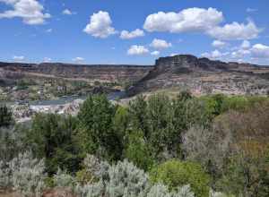 Shoshone falls at a distance, Idaho
