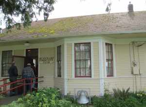Entering the depot / community hall for more birthday celebration