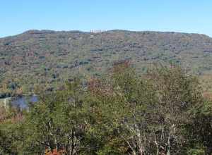 Flattop Mountain viewed from Grandfather Mountain's Half Moon Overlook, October 2016